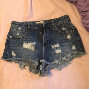 Pacsun High Rise Jean shorts